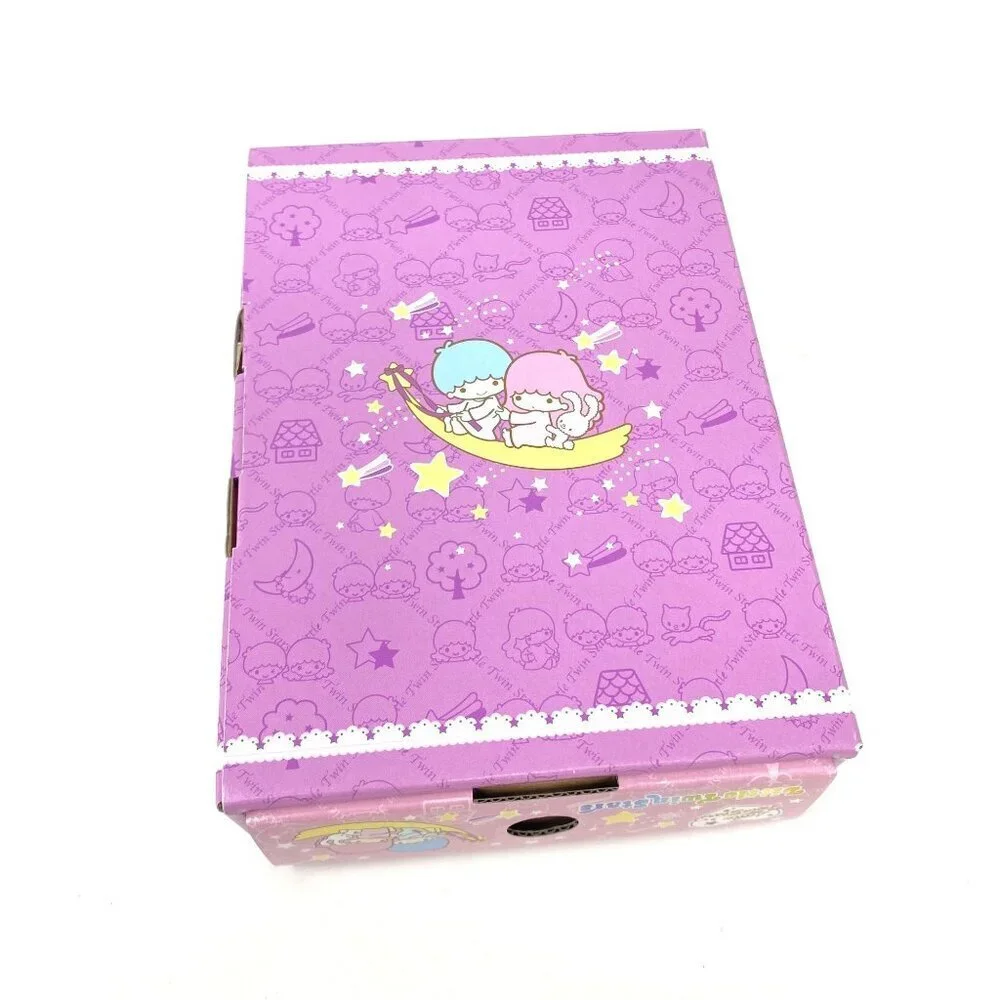 Rare Vintage Little Twin Stars Letter Writing Set Cardboard Drawer Box Preowned